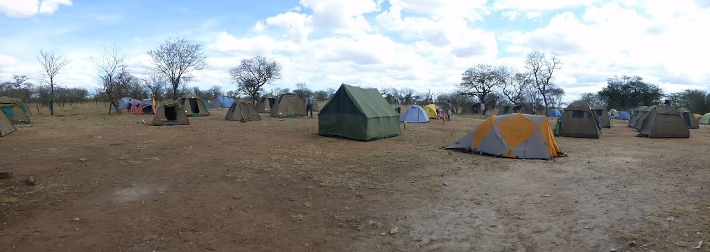 campsite in the Serengeti